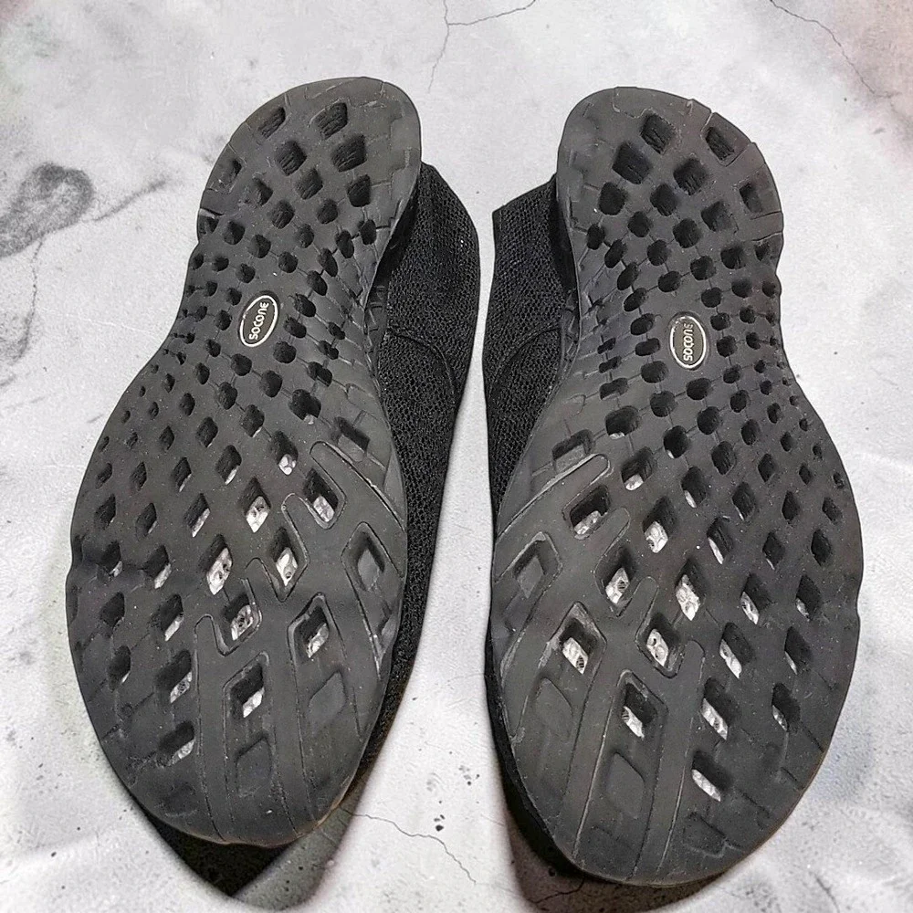 Socone Mens Mesh Water Shoe Black Slip On Barefoot Beach Aqua Sneaker 354574-069